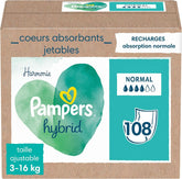 Pampers Hybrid, Harmonie (versiunea clasica), 3 - 16 Kg, Mama si Copilul Naty Shop 108 bucăți (1 pachet)