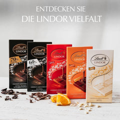 Lindt LINDOR Bílá čokoláda, 100 gramová tyčinka Čokoládové bonbony Naty Shop