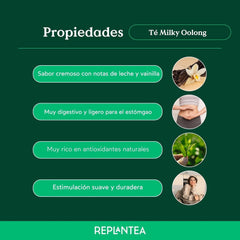 Ceai Milky Oolong BIO (100 g) | Ceai Oolong premium vrac cu note cremoase și dulci de lapte | Specialitate de ceai delicată | REPLANTEA