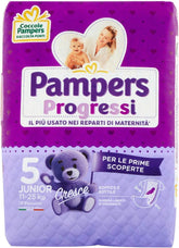 Plenky Pampers Progressi Maxi 11-25 Kg, velikost 5 (19ks) Matka a dítě Naty Shop velikost 5 (19 kusů)