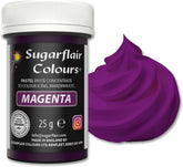 Colorant alimentar Sugarflair pentru paste Pastel Magenta, colorant alimentar pentru paste, fondant și marțipan, culori concentrate Spectral - 25 g