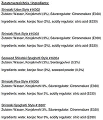 Miyata Shirataki Smíšená krabička 5 různých odrůd, nudle z konjacové mouky, 5 balení (5 x 270 g)