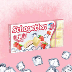 Schogetten Freeze Me Strawberry Limitovaná edice - Studená čokoládová zmrzlina s intenzivní jahodovou příchutí