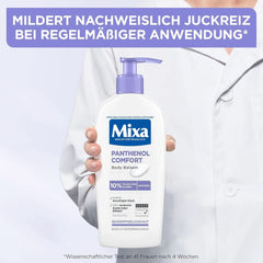 Mixa Panthenol tělové mléko, balzám pro zmírnění svědění a zklidnění, 250 ml Kosmetika a kosmetika Naty Shop