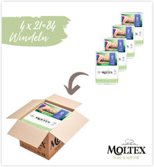 Organické plenky Pure & Nature Velikost 6 XL (17-28 kg) Měsíční box 84 Organické plenky