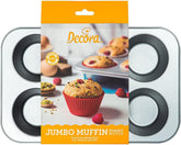 Plech 6 Jumbo Muffiny Ø 9 cm - 34 X 22 X 4,5 cm Formy a plechy na pečení Naty Shop