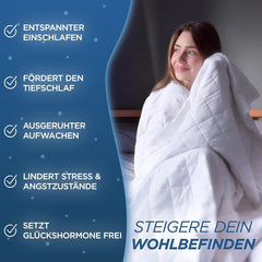 Samthus Weighted deka 135X200Cm 6Kg Oeko-Tex certifikovaná - Relaxační deka 100% bavlna - Těžká antistresová a terapeutická deka - Spěte lépe s naší těžkou dekou - Zatížená deka Postele a deky Besuche den Samthus-Store