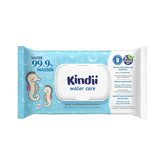Vlhčené ubrousky Kindii Water Care - Aqua dětské ubrousky - 100% viskóza, 99,9% voda, extrakt z grapefruitu, velikost šátku 150x200, 100% biologicky odbouratelné, bez plastů, čisticí ubrousky pro citlivou pokožku