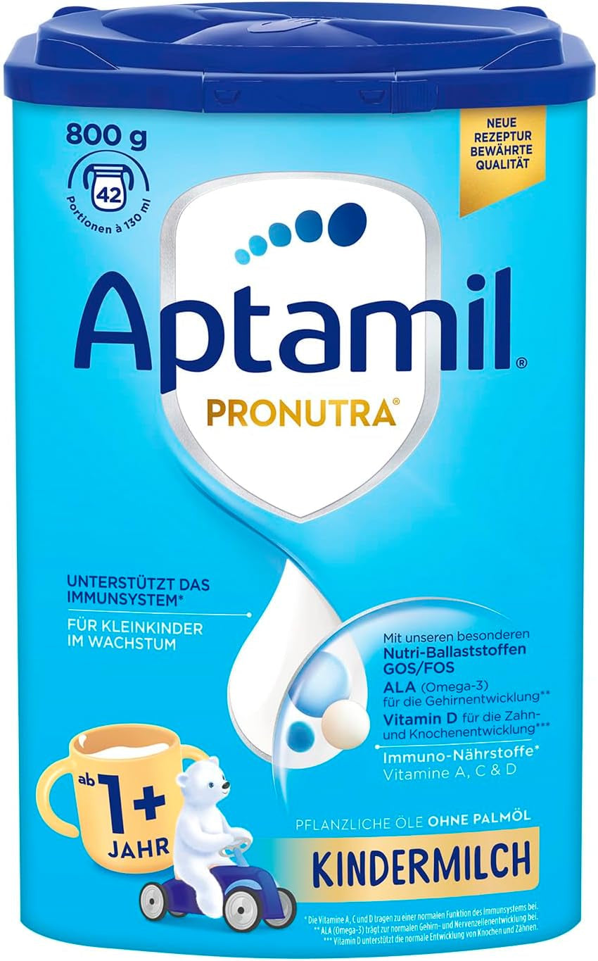 Lapte pentru copii Aptamil 1, 1 plus sau 2 plus – Pentru copii în creștere – Fără ulei de palmier Naty Shop