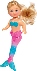 Simba 105733336 - Steffi LOVE Mermaid Friends, păpușă ca o sirenă magică cu sora Evi, figurină cu delfin și multe altele, jucărie pentru copii de la 3 ani în sus Papusi Naty Shop