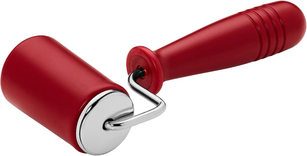 Original Kaiser Original Kaiserflex Red Teigroller klein 18 x 4,2 cm, Teigausroller konisch, Teigroller Silikon mit Metallkern, Ergonomischer Griff, hitzebeständig bis 200°C