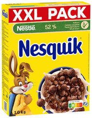 Nestlé Nesquik Crunchy Breakfast, Cereálie s čokoládou a celozrnnými výrobky, 1 balení (1 x 1 kg)