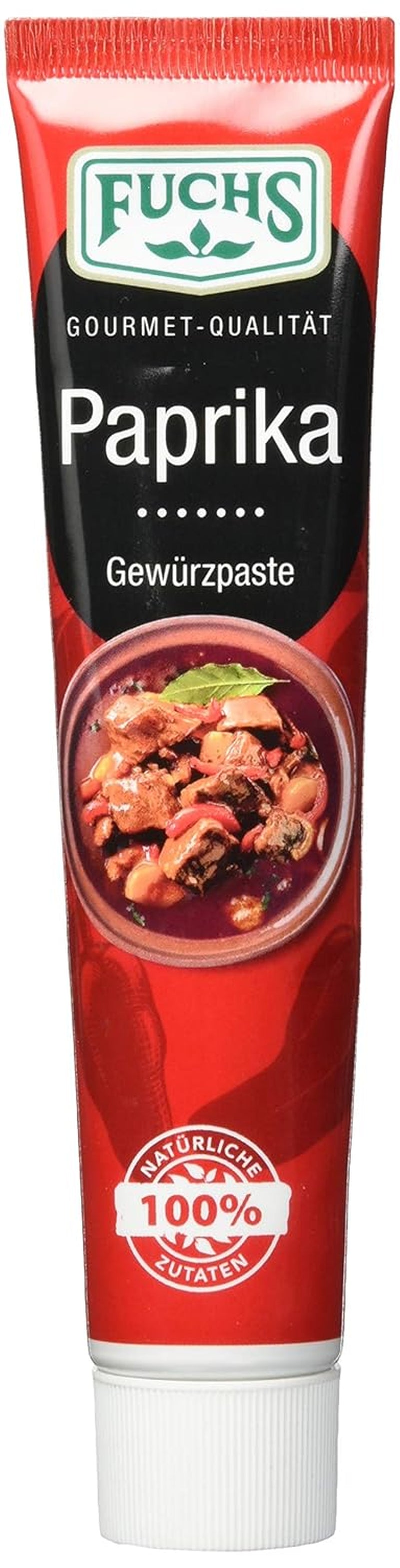 Fuchs Gewürze – Paprika Gewürzpaste, vollmundig piquantes Aroma, Paste zum Würzen von Soßen, Fleisch-Gerichten nebo Suppen jeglicher Länder-Küchen, 60 g