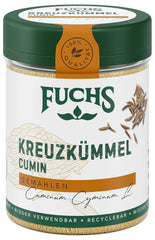 Fuchs Gewürze - Kreuzkümmel gemahlen - zum Würzen von Couscous, Hummus und Falafel - přírodní složky - 50 g v wiederverwendbarer, recyclebarer Dávka