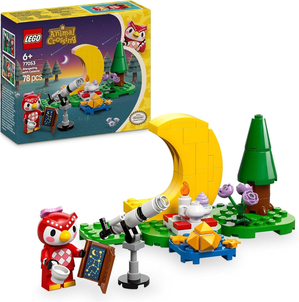 LEGO Animal Crossing Pozorování hvězd s Eufemií, Stavebnice pro děti, Nápaditá sada videoher na hraní rolí, Hračka pro dívky a chlapce 6 let, Hračka figurky zvířat 77053 Stavebnice Besuche den LEGO-Store Výchozí název