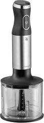 WMF Kult X Stabmixer Set 5-Teilig, Pürierstab, Schneebesen, Stampfer, Zerkleinerer, 600 Watt, Zauberstab Inkl. 700Ml Mixbehälter, Edelstahl Matt Mama si Copilul Naty Shop