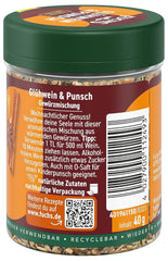 Fuchs Gewürze - Glühwein und Punsch Gewürz - weihnachtliche Gewürzmischung für Wein und Punsch - aus natürliche Ingredient - 40 g v wiederverwendbarer, recyclebarer Dávka