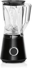 Bosch Standmixer Vitapower Serie 4 MMB6141B, Hochwertige Edelstahl-Klingen, 1,5L Tritan-Mixbehälter, Spülmaschinengeeignete Teile, 30 000 U/Min, 1200 W, Schwarz Kitchen Naty Shop