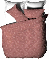 Sada povlaků na přikrývky The Linen Yard Bohemian, červená, 260 x 220 cm Peřiny a přikrývky Naty Shop Red Clay Single Bed