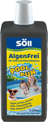 Söll 83690 PoolFun AlgaeFree 1 l - Čistič bazénů na řasy, péče o vodu v bazénech, dětských bazénech, bazénech a jacuzzi