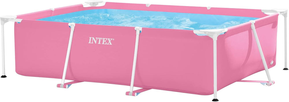 Intex 28266NP - Obdélníkový nadzemní bazén s rámem, 1662 L, ocel a PVC, růžový, 220x150x60 cm