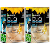 Garnier Olia 110 Cool Ash Blonde Vopsea permanentă fără amoniac, cu uleiuri naturale hrănitoare, acoperire completă a părului gri, colorare permanentă, 1 bucată (pachet de 2) Vopsea pentru par Naty Shop Titlu implicit