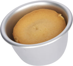 Kitchencraft Mini formičky na pudink Eloxovaný hliník 7,5 cm Sada 4 stříbrných pečicích forem a táců Naty Shop