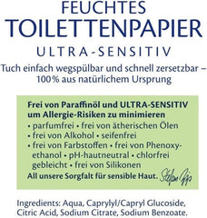 HiPP Baby Soft Wet toaletní papír (6 x 50 listů), 99 % voda, Ultra Sensitive, Neparfémovaný, s odklápěcím víčkem