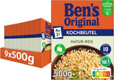BEN'S ORIGINAL™ natural rýže v sáčku, 9 x 500 g