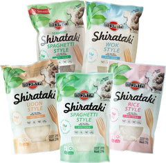 Miyata Shirataki Smíšená krabička 5 různých odrůd, nudle z konjacové mouky, 5 balení (5 x 270 g)