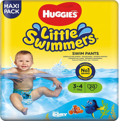 Plavecké plenky Huggies Little Swimmers, velikost 3-4 (7-15 kg), 1 balení po 20 ks