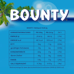 Čokoládové tyčinky Bounty | Kokos a čokoláda | Různé velikosti balení