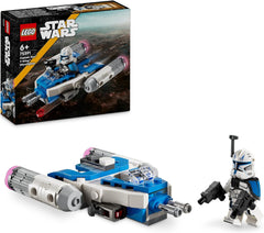 LEGO Star Wars Kapitán Rex Y-Wing kostky na stavění mikrostíhaček Sběratelský nápad na dárek pro hvězdnou loď pro chlapce a dívky od 6 let 75391 Stavebnice Besuche den LEGO-Store Výchozí název