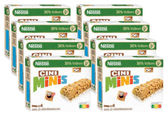 NESTLÉ CINI MINIS Skořicové tyčinky, celozrnná vápenatá křupavá svačina, 8 balení (4 x 25 g každá)