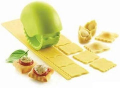 Silikomart | Nudelschneider-Rad Snack'n'Roll, Teigroller für Pasta und Snacks, Farbe Grün, Maße 110 x 97 h78 mm, Made in Italy