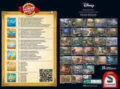 Schmidt Spiele 59671 Thomas Kinkade, Disney, Kráska a zvíře, Kouzelný zimní večer, skládačka 1000 dílků Puzzle Naty Shop