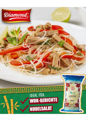 Tăiței de sticlă DIAMOND, tăiței lungi de sticlă, natural vegani și fără gluten - 1 x 250 g