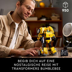 LEGO Icons Transformers Čmelák, Dospělý sběratelský robot akční figurka, Filmová stavebnice pro fanoušky sci-fi, Lze přeměnit na auto, Dobrodružná hračka 10338 Stavebnice Besuche den LEGO-Store