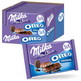Milka & OREO tyčinky – Čokoláda z alpského mléka s křupavými kousky OREO sušenek v mléčné smetaně – 13 x 185g