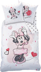 Minnie Mouse Ložní prádlo Kinderbettwäsche 1 Kissenbezug 80X80 Cm + 1 Bettbezug 135X200 Cm 100% Baumwolle Naty Shop