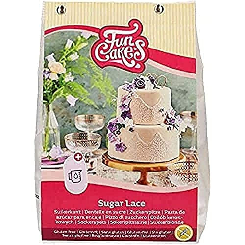 Funcakes Mix Für Zuckerspitze - Weiß, Glutenfrei: Einfach Zu Berübenen, Instant-Mix Für Essbare Weiße Kuchenspitze, Köstlicher Toffee-Geschmack, Für Kuchendekoration, Halal-Zertifiziert Default, 400Gty Title Mix pro pečení a vaření