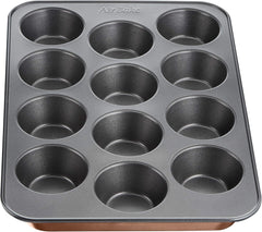 Tefal Airbake J2555014 Muffinform, Antihaftbeschichtung, Karbonstahl, Braun, 29 X 41 Cm Formy a plechy na pečení Naty Shop