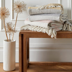 Cuvertură de pat Loft Reva, 100% bumbac reciclat, 130 X 180 cm, Paprika Paturi si Cuverturi Appletree