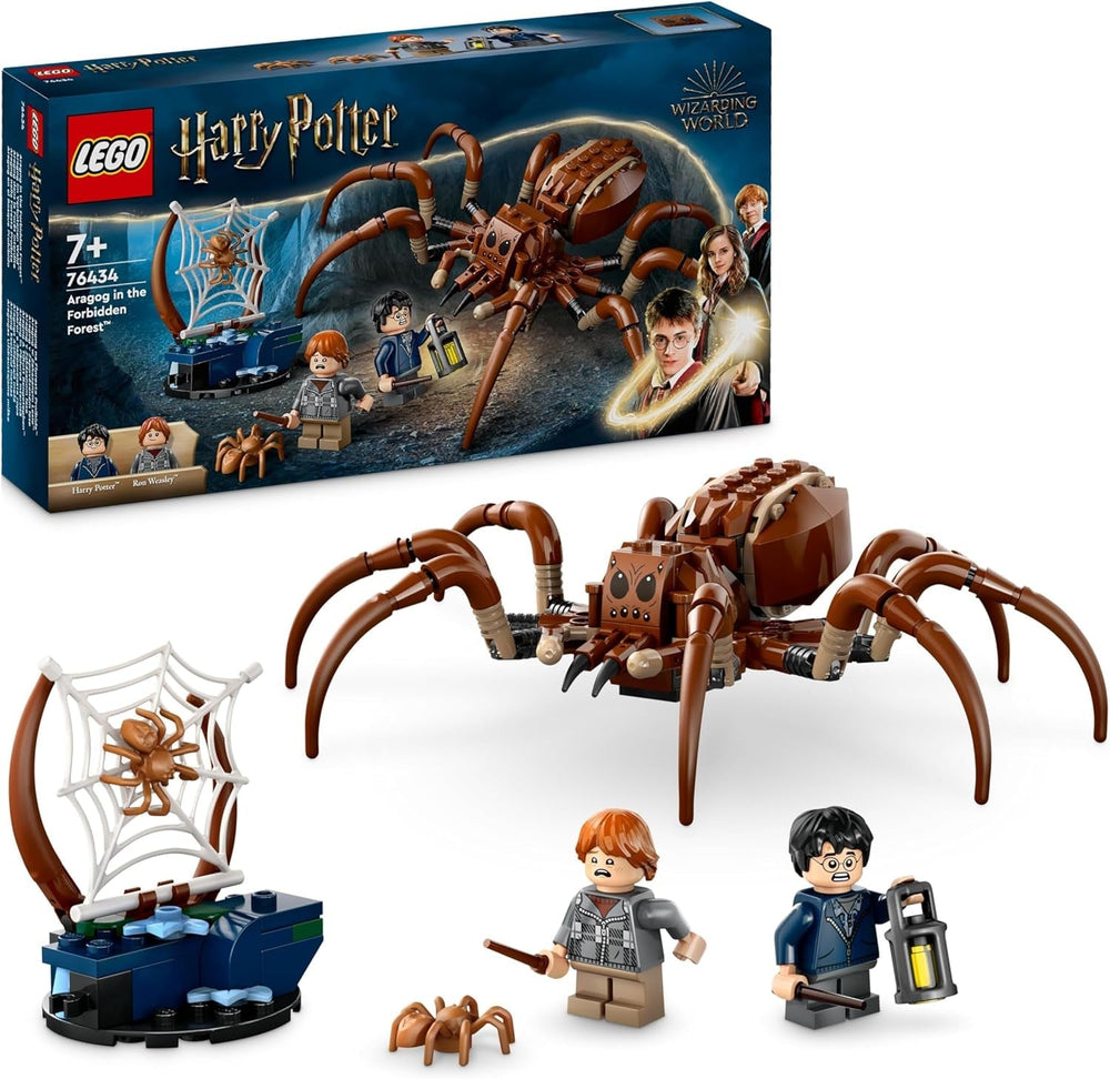 LEGO Harry Potter Aragog v Zakázaném lese Pavouk Fantasy sada Mytické stvoření 2 minifigurky Kouzelný dárek pro chlapce, dívky a fanoušky 7+ 76434 Stavebnice Besuche den LEGO-Store Výchozí název