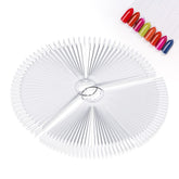 100 Stück Nail Art Tips Ring Stick,Nagelspitzen Nagel Display Transparente Nägel Kunstspitzen Sticks,Nagelkunst Praxis Für Nagelstudio Und Anfänger Display DIY Nail Art Tips