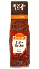 Ostmann Gewürze - Chiliflocken | Scharfes Topping na všechny druhy jídel | Zum Nachfüllen der Streudose | 45 g v sáčku