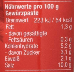Fuchs Gewürze – chilli Gewürzpaste, vollmundig piquantes Aroma, Paste zum Würzen von scharfen Soßen, Fleisch-Gerichten oder Suppen jeglicher Länder-Küchen, 65 g