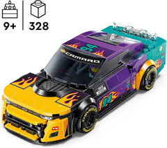 LEGO Speed Champions NASCAR Chevrolet Camaro ZL1 nové generace autíčko; Sada na stavbu a hraní závodního auta; Dárek pro chlapce a dívky od 9 let 76935 Stavebnice Besuche den LEGO-Store