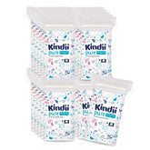 Kindii Pure Baby Pads - 100% bavlna - Velké čtvercové vložky pro citlivou pokožku - Nahrazuje vlhčené ubrousky - Měkké - Měkké okraje Dětské vlhčené ubrousky Naty Shop 60