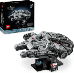 Sada LEGO Star Wars Millennium Falcon k 25. výročí pro dospělé Sestavitelná loď Sběratelská sada vesmírných lodí Nová naděje Dárky pro muže Ženy 75375 Stavebnice Besuche den LEGO-Store Singur